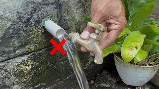 Great idea from an experienced plumber - Free repair idea from a toothpaste!