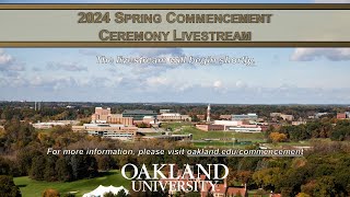Spring 2024 Commencement; Saturday, April 27, 2024, 2pm EST/18:00 UTC