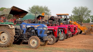 JCB 3dx Eco Machine Loading Mud in Mahindra 475 | Eicher 380 | Massey 1035| Tractor Got Stuck in Mud