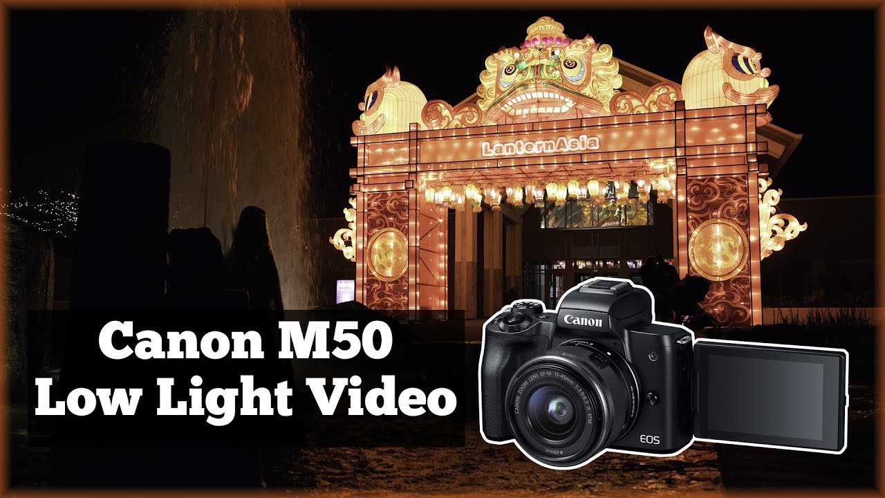 Canon M50 Low Light Vlog Lantern Asia Botanical Gardens YouTube
