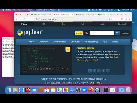 Macintosh: Using Python and Writing A Program