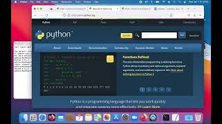 Macintosh: Using Python and Writing A Program