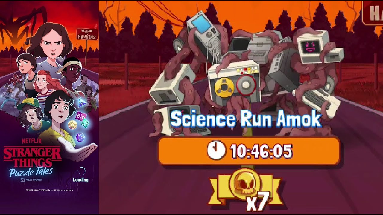 Stranger Things: Puzzle Tales - Club Boss 7. Science Run Amok