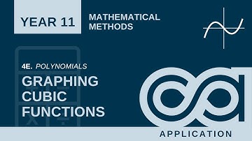 Year 11 Methods - 4E - Graphing cubic functions (Application)
