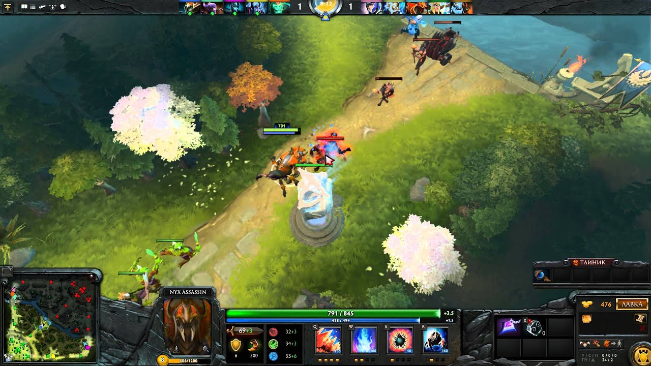 dota2:играем за никса 10-3-9:всегда с икслаерам