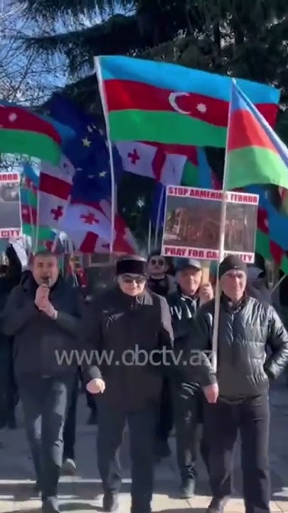 Азербайджанцы в Грузии выступили в масштабной акции против Армении ...