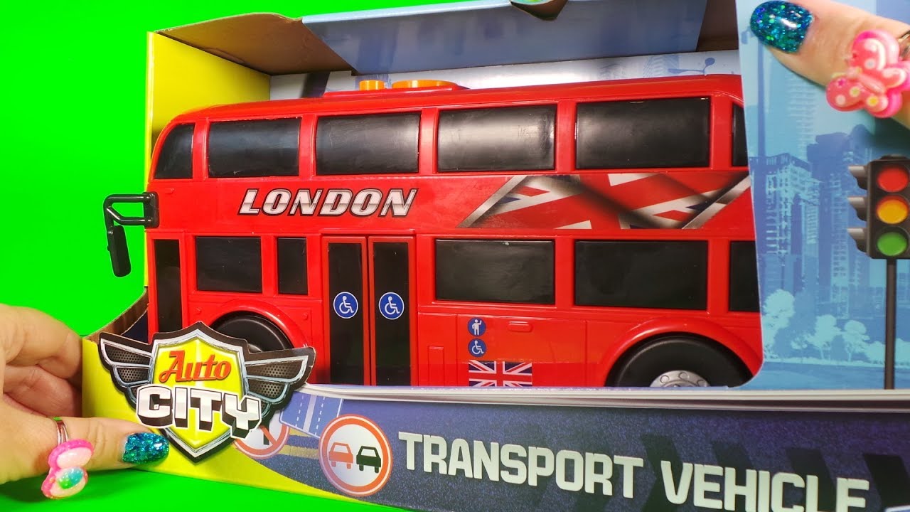 Latest AUTO CITY London Double Decker Motorized Toy Bus UNBOXING this