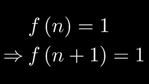 [Deprecated] Well Ordering Principle Lecture 3: Mathematical Induction