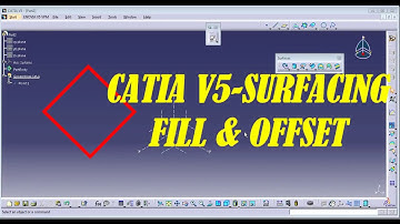 Surface in catia Part || ( Fill - Offset)