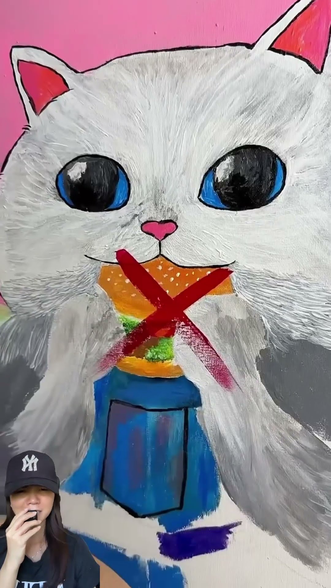 MPUS CEMBURU ⁉️MAU DI LUKIS SAMBIL MAKAN BURGER ??#shorts -#funny #dubbing