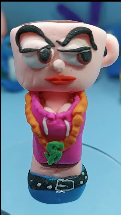 i made sprunki espressona signora in hip-hop style from clay #shorts #clayart #sprunki #clay