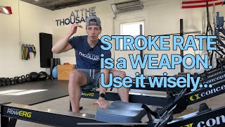 STROKE RATE is a weapon! Here's how to best use it when rowing