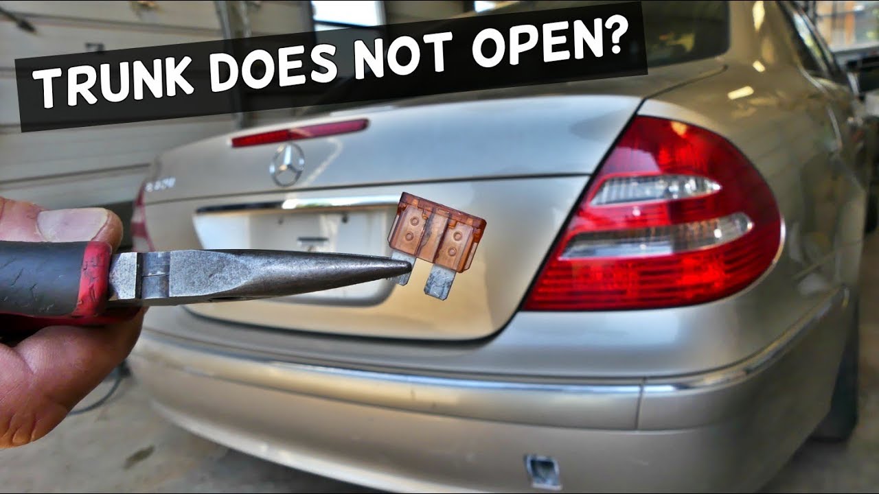 MERCEDES W211 TRUNK FUSE TRUNK DOES NOT OPEN - YouTube automotive wiring harness repair 