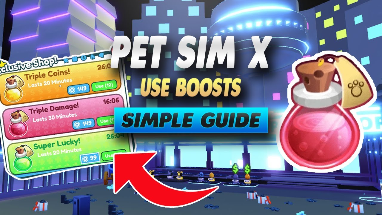 Pet Simulator X How To Use Boosts Simple Guide YouTube
