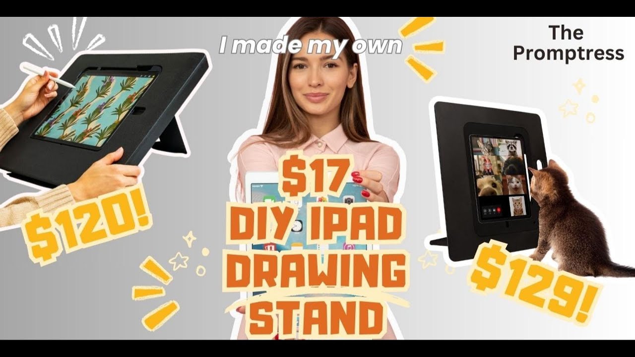 $8 Sketchboard Pro DIY, Sketchboard Pro Alternative, iPad Pro Drawing  Stand Board