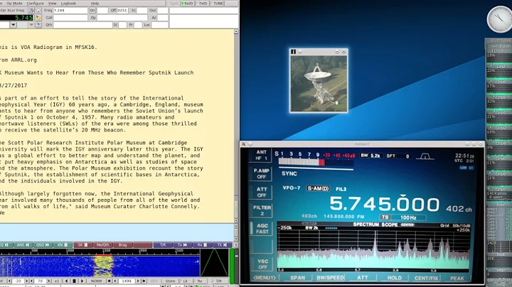 Voice Of America VOA Radiogram April 1 2017 on 5745Khz Shortwave Radio with SSTV images