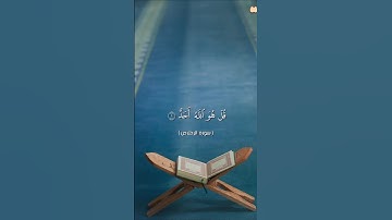 تلاوة سورة الإخلاص #القرآن_الكريم  #coran