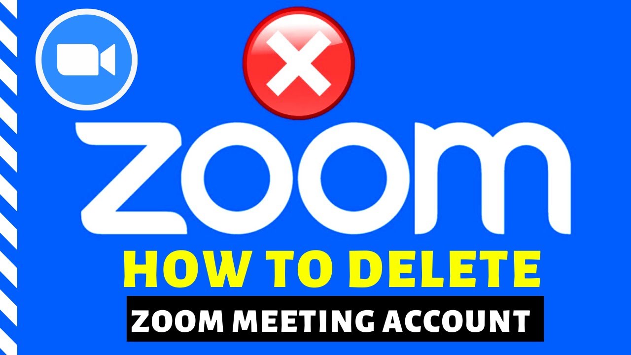 HOW To Delete ZOOM Meeting Account On Pc YouTube HOW To Delete ZOOM Meeting Account On Pc YouTube