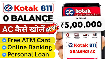 Kotak Mahindra Bank Open Account Zero Balance | Kotak 811 Account Opening Online Zero Balance 2025