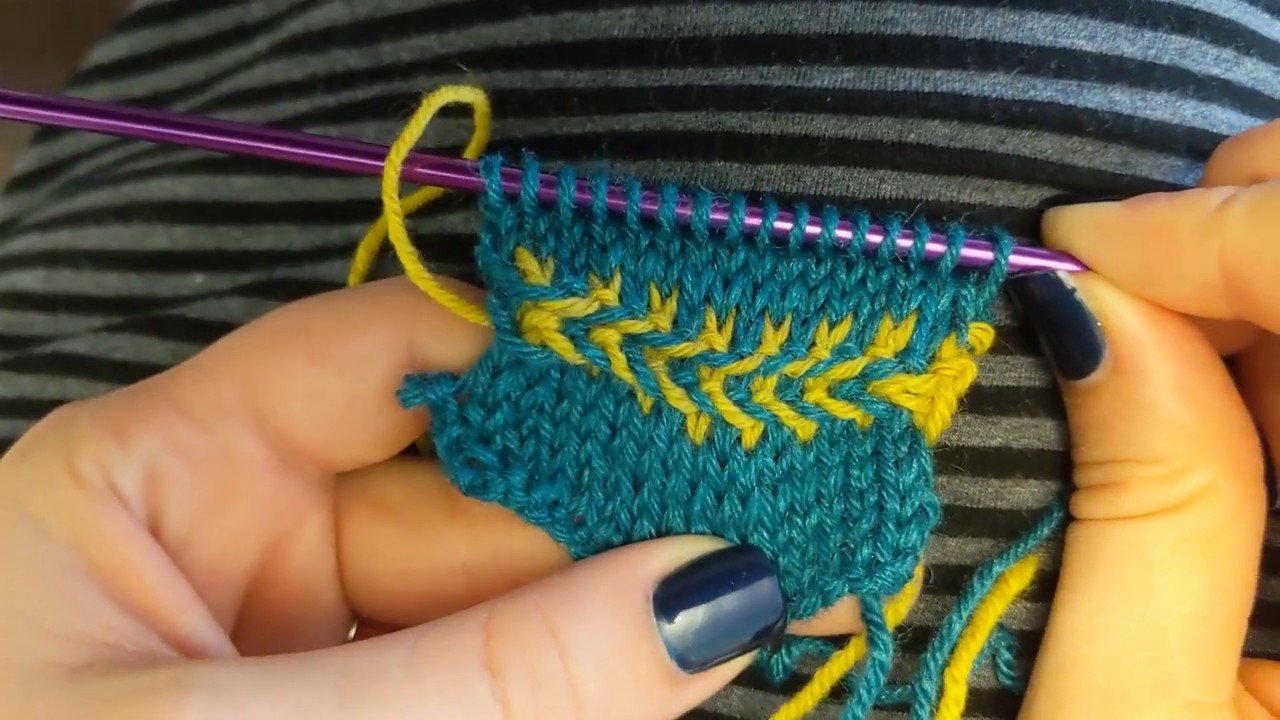 Knitting a Latvian Braid Flat YouTube