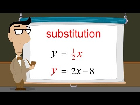 Algebra 36 - Solving Systems of Equations by Substitution