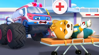 Mechanic Zac Got Hurt! | Ambulance Rescue Team | Car Cartoon | Kids Song | BabyBus - Cars World