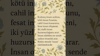 Gerçek Insan, Insanda Insanlık Arar