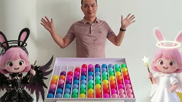 Ball Puzzle Challenge Lv8 - Brain training game 😆5 minutes everyday to sharp your brain ☆ASMR