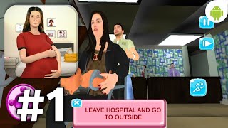 Pregnant Mothers Virtual Pregnant Mom Simulator - Gameplay android Waklthorugh Part1 Indonesia screenshot 1