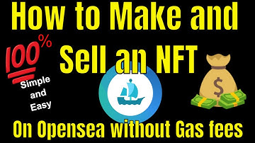 How to make and sell your NFT using Opensea. How to sell NFT without gas fee using Polygon network.