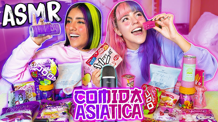 COMIENDO TODO ROSA Y MORADO ASMR | MUSAS LOS POLINESIOS
