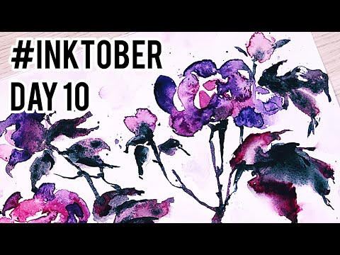 INKTOBER 2019 DAY 3 Japanese style watercolour painting 