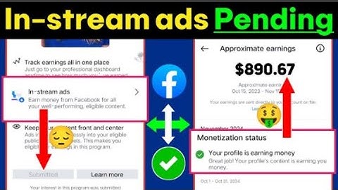 In-stream ads Submitted Problem | facebook in stream ads in review problem | monetization problem