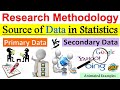 Primary Data and Secondary Data in Statistics | Primary Data and Secondary data difference