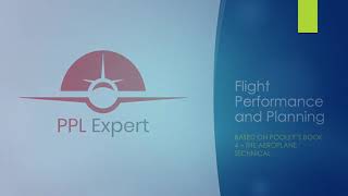 Private Pilot licence Flight Performance and Planning Online Ground School