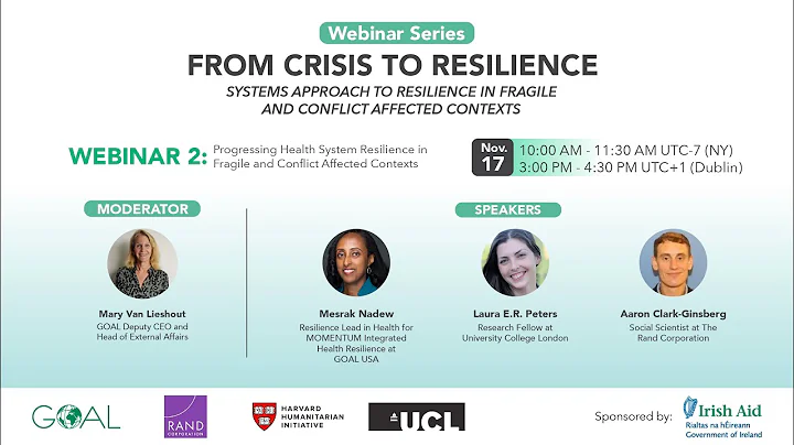 Progressing Health System Resilience in Fragile and Conflict Affected Contexts