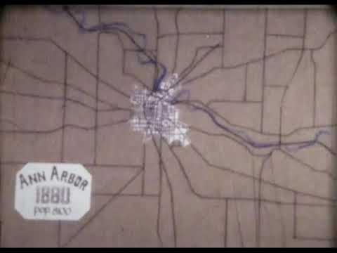 Animated Historical Map of Ann Arbor, Michigan 1800-1974
