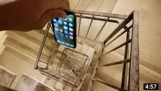 Dropping an iPhone XS Down Crazy Spiral Staircase 300 feet- Will It Survive?