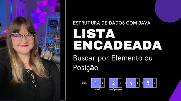 Estrutura de Dados com Java | Lista Encadeada | 06: Buscar por Elemento ou Posição na Lista