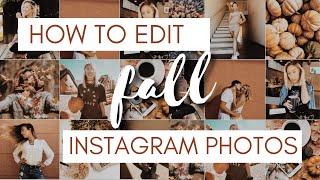 HOW TO EDIT YOUR INSTAGRAM FEED FOR FALL | 15 free presets using VSCO!