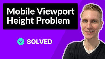 Fix Mobile Viewport Height Problem with CSS (SOLVED)