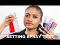 SETTING SPRAY TEST &amp; LYS BEAUTY SETTING SPRAY REVIEW | Which setting spray holds up to holy grails?