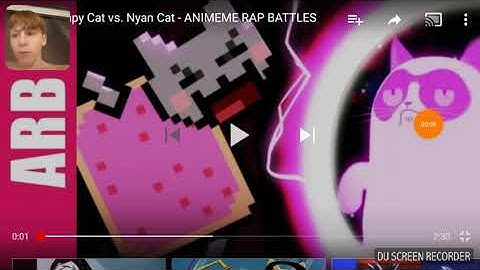 Nyan cat vs grumpy cat animeme rap battles REACTION!!
