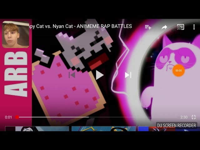  Nyan  cat  vs grumpy cat  animeme rap battles REACTION  