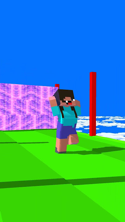 Break the Bedrock Run with Ri Chi and Noob (Hadal Ahbek - Issam Alnajjar) #minecraft #shorts