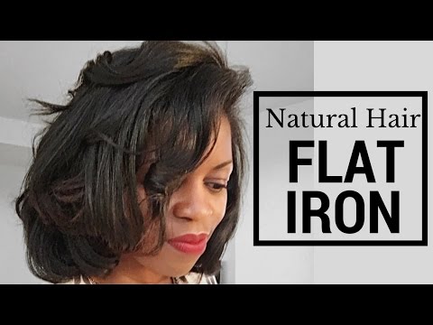 Natural Hair Flat Iron Misst1806 3c 4a Natural Hair