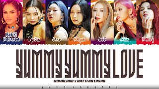 MOMOLAND X NATTI NATASHA - 'Yummy Yummy Love' Lyrics [Color Coded_Han_Eng]