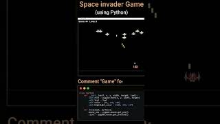 space invadar game #coding #css #css3 #html5 #html #javascript #java #php #vscode #python #code