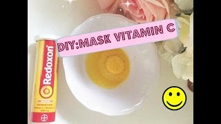 ماسك فيتامين سي لتبيض البشره Diy:mask vitamin c