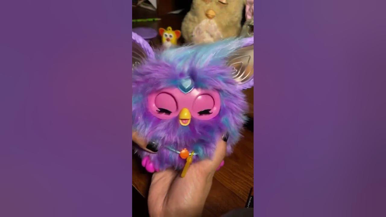 New Purple Furby 2023 test mode😍 super cool to see whats in the test